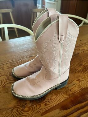 Old West Pink Girls' Western Boots